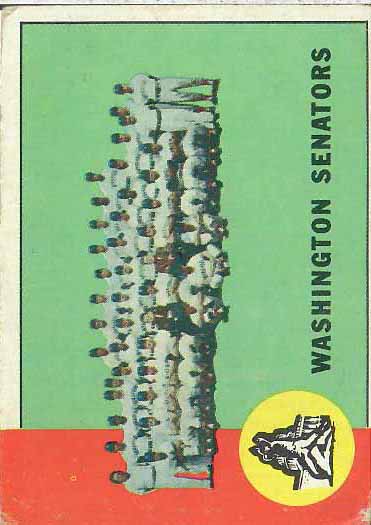 1963 Washington  Senators TC