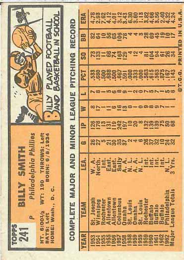1963 Billy  Smith