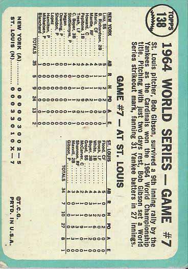1965 Series Game 7 Gibson Wins Finale