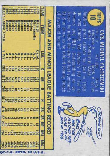 1970 Carl  Yastrzemski