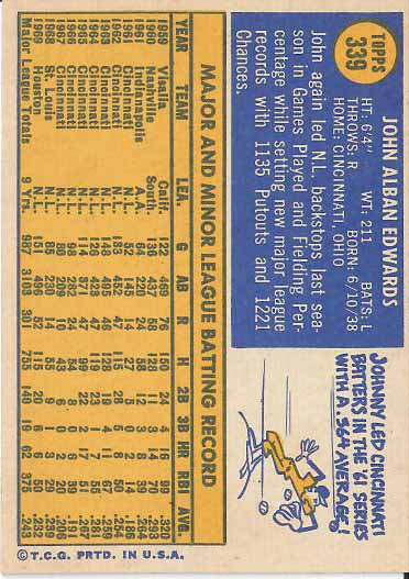 1970 Johnny  Edwards