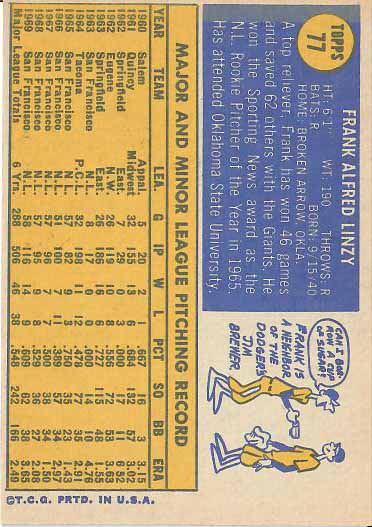 1970 Frank  Linzy