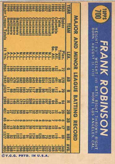 1970 Frank  Robinson
