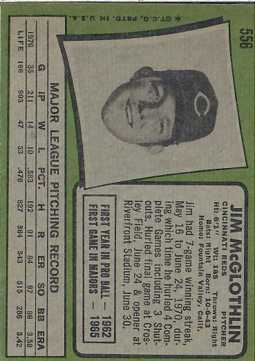 1971 Jim  McGlothlin