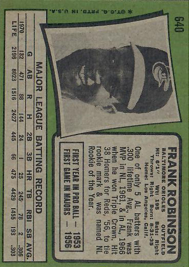 1971 Frank  Robinson