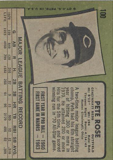 1971 Pete  Rose