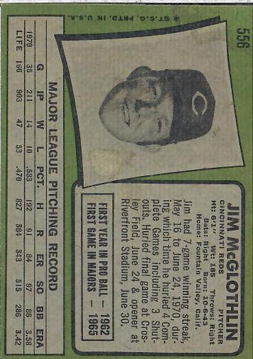 1971 Jim  McGlothlin