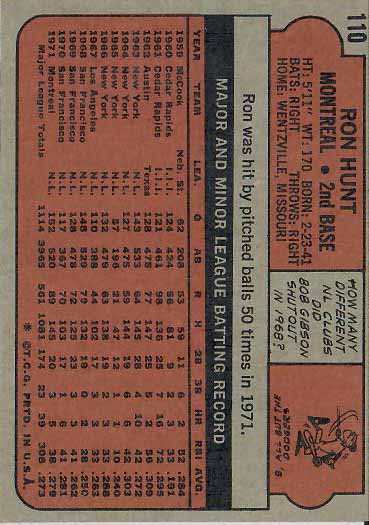 1972 Ron  Hunt