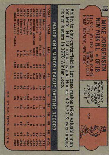 1972 Mike  Jorgensen