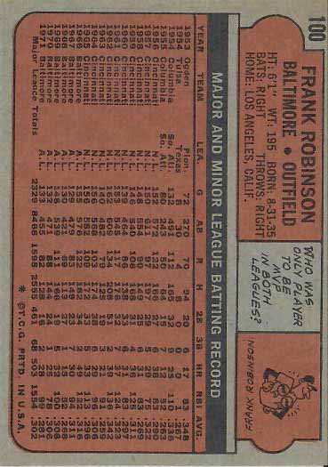 1972 Frank  Robinson