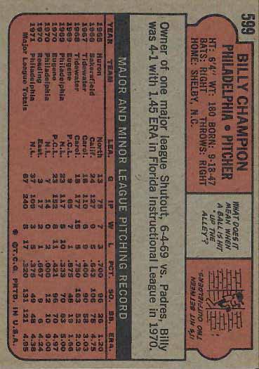 1972 Billy  Champion