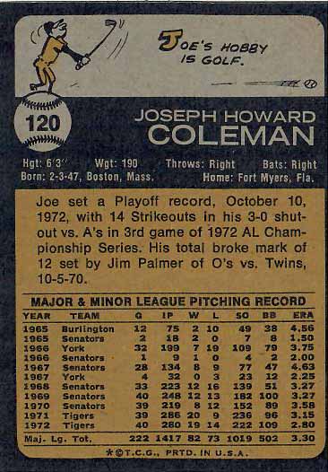 1973 Joe  Coleman