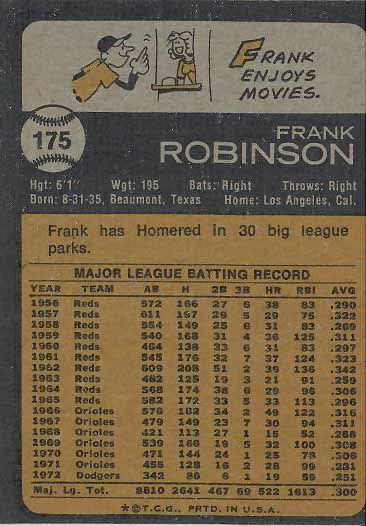 1973 Frank  Robinson