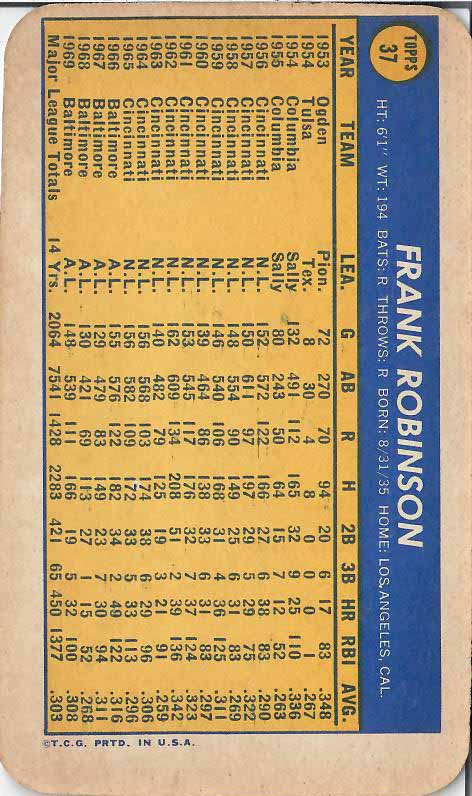 1970 Frank  Robinson SP
