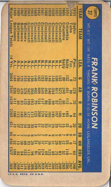 1970 Frank  Robinson SP