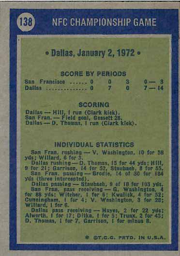 1971  1971 NFC Championship Gam