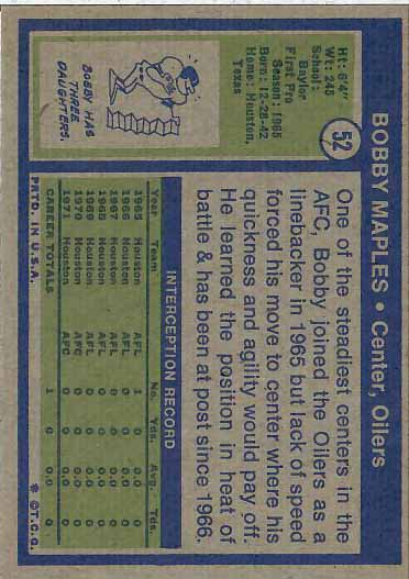 1972 Bobby Maples