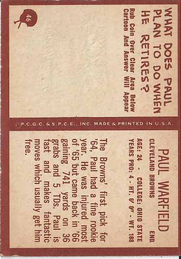 1967 Paul Warfield