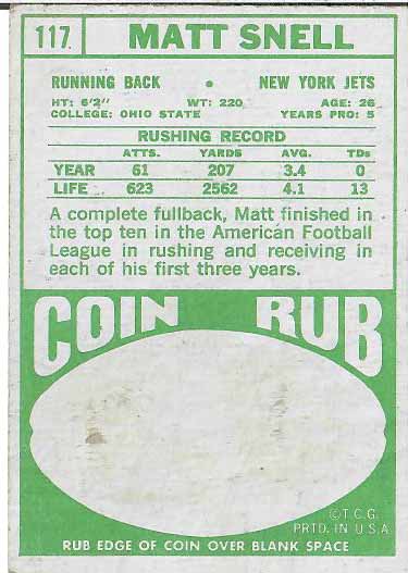 1968 Matt Snell
