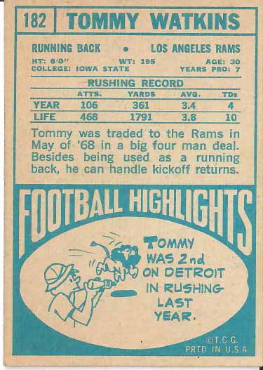 1968 Tommy Watkins