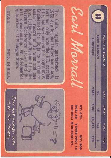 1970 Earl Morrall