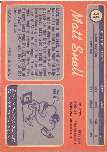 1970 Matt Snell