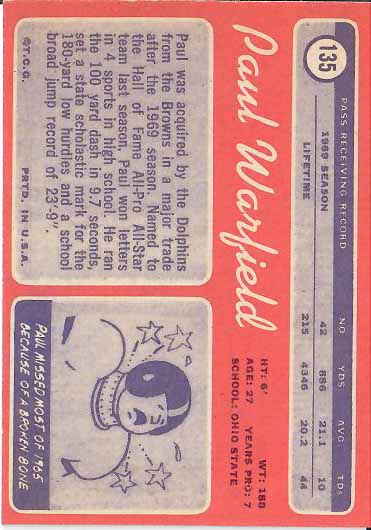 1970 Paul Warfield