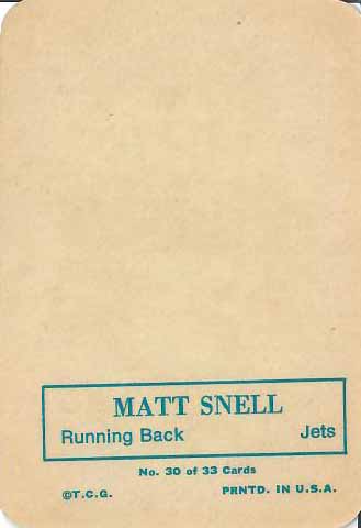 1970 Matt Snell