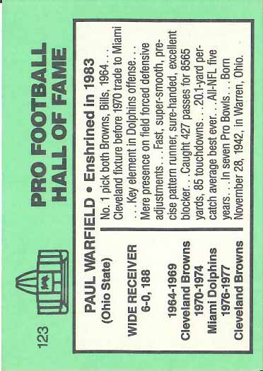 1985 Paul  Warfield