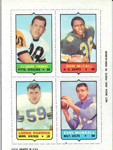 1969 Glendon,Don,Lonnie,Earl Thomas,Mccall,Warwick,Morrall