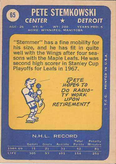 1969 Pete Stemkowski