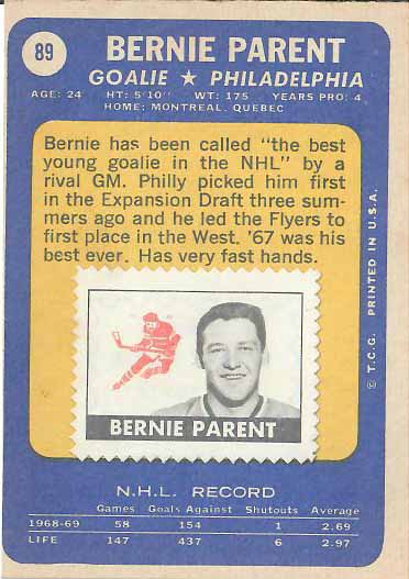 1969 Bernie Parent